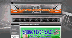 Desktop Screenshot of dickinsonbaseball.com